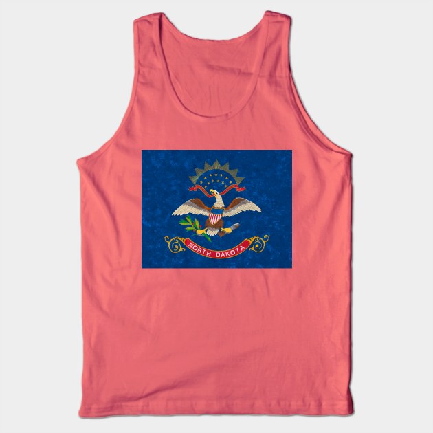 State flag of North Dakota Tank Top by Enzwell